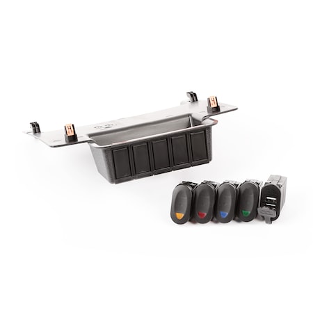 Rugged Ridge LOWER SWITCH PANEL KIT, 11-18 JEEP WRANGLER JK/JKU 17235.84